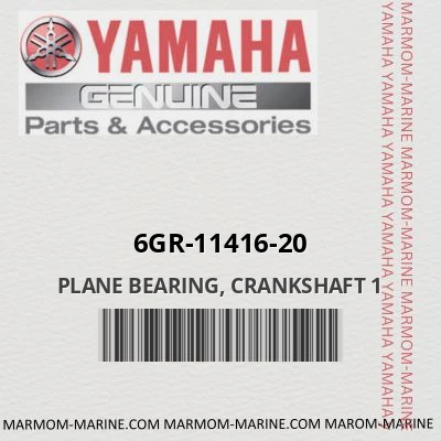 6gr-11416-20 PLANE BEARING, CRANKSHAFT 1