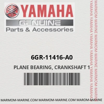 6gr-11416-a0 PLANE BEARING, CRANKSHAFT 1