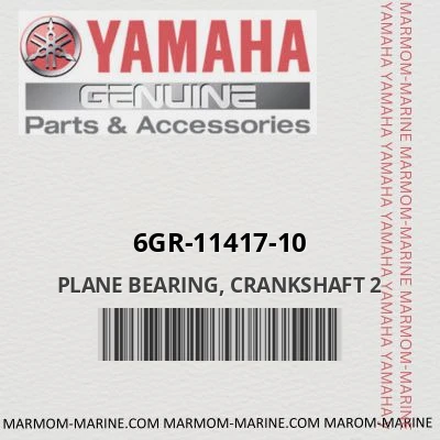 6gr-11417-10 PLANE BEARING, CRANKSHAFT 2