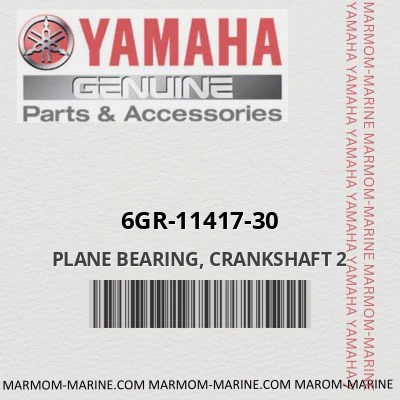 6gr-11417-30 PLANE BEARING, CRANKSHAFT 2