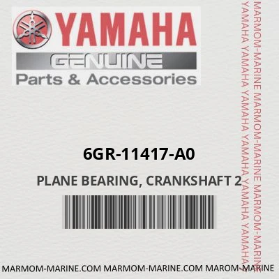 6gr-11417-a0 PLANE BEARING, CRANKSHAFT 2