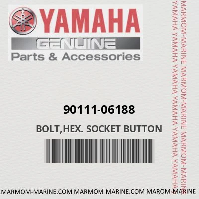 90111-06188 BOLT,HEX. SOCKET BUTTON