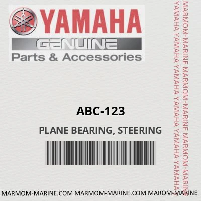 Yamaha abc-123 - PLANE BEARING, STEERING