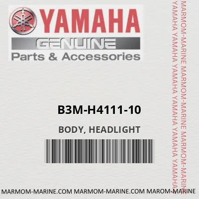 b3m-h4111-10 BODY, HEADLIGHT