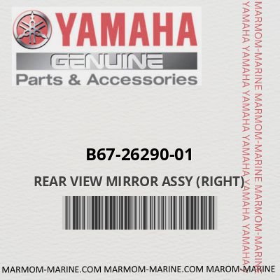 b67-26290-01 REAR VIEW MIRROR ASSY (RIGHT)