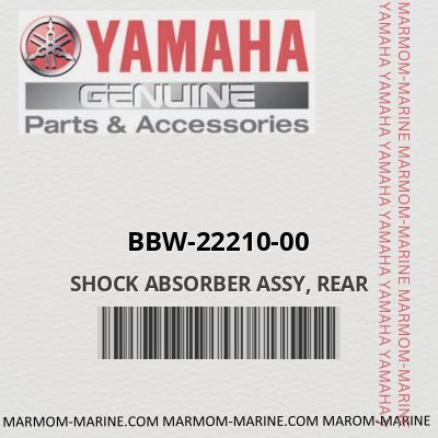 bbw-22210-00 SHOCK ABSORBER ASSY, REAR