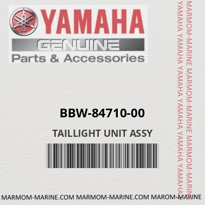 bbw-84710-00 TAILLIGHT UNIT ASSY