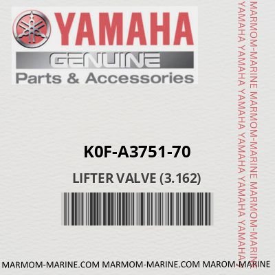 Yamaha k0f-a3751-70 - LIFTER VALVE (3.162)