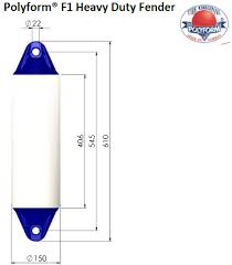 POLYFORM F SERIES Buoys and Fenders F1 WHITE