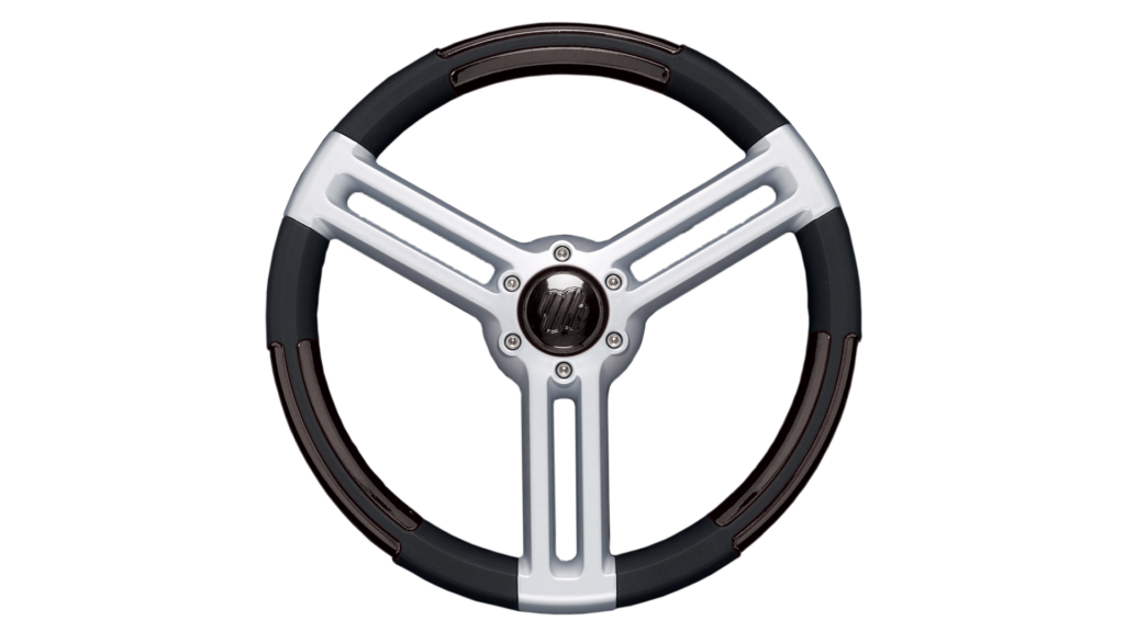 DORIA PU B/S/BLK STEERING WHEEL