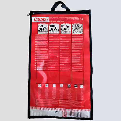 lalizas 02208 Bag of ISO Inflatable Lifejackets, L 51x W 29cm 2side Printed