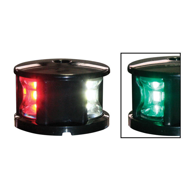 FOS LED 12 Tri-colour Light, with black housing