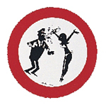 lalizas 10180 PVC Sticker ''No harassing the captain'', Diam. 135mm