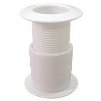 lalizas 10259 Thru-Hull Telesc.Ø39mm, Adj. 48-75mm, White
