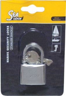 lalizas 11134 Marine Padlock, SeaLock, 25mm