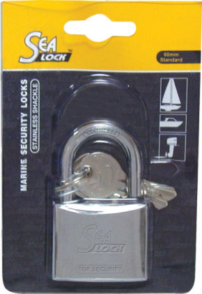 lalizas 11138 Marine Padlock, SeaLock, 60mm