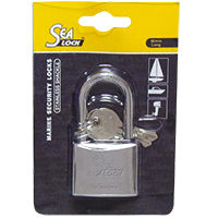 lalizas 11142 Marine Padlock, SeaLock, w/long shackle, 50mm