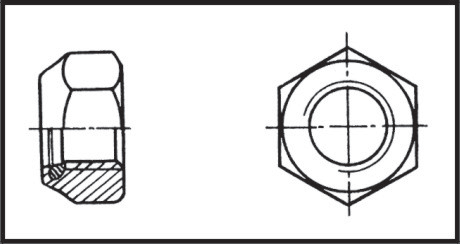 lalizas 11366 Self-locking nut O 3 mm Inox 316 DIN 985 / ISO 10511