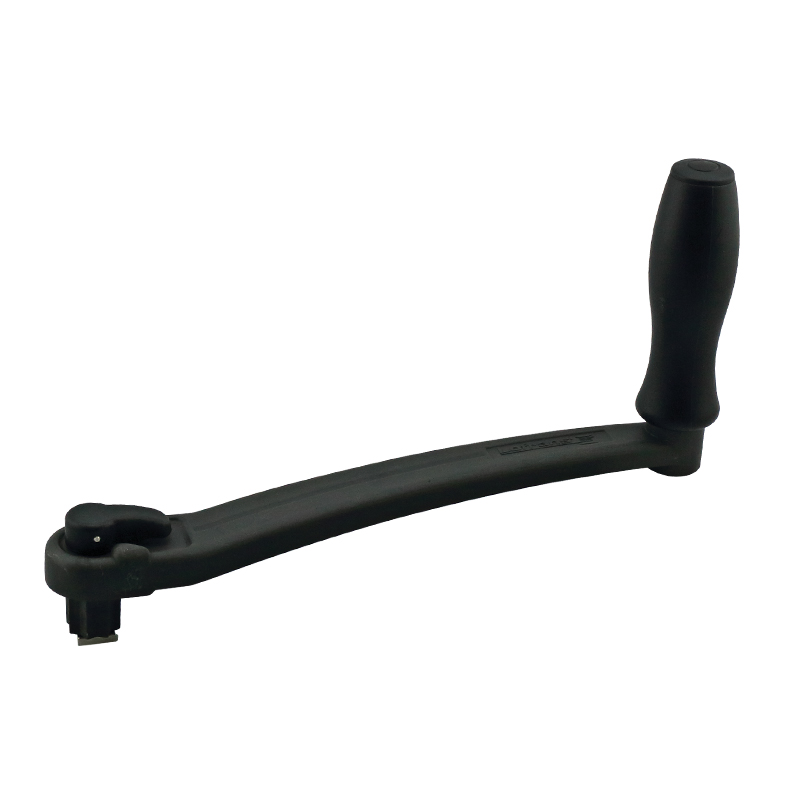 lalizas 11856 Lofrans' Winch Handle, Anodised Aluminium, with lock, 20cm, Black