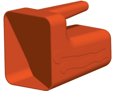 lalizas 11919 Bailer for water removing, 2,5lt, 158x128x215mm, orange