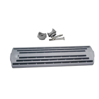 lalizas 15680 Set Ladder Step w/fittin. f/Ø22mm tube, L.26cm,Grey