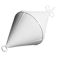 lalizas 16412 Mooring Buoy, Bi-conical, Rigid Plastic, Ext.Ø220mm, White
