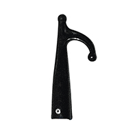 lalizas 16590 Hook Plastic, Female, w/1 ends, Ø30mm, Black