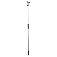 lalizas 16593 Telesc. Hook, Anod.Alum.Ø30mm L120-200cm,Black