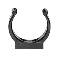 lalizas 16702 Plastic Support Clip, Ø16mm, Black