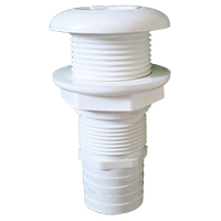 lalizas 16710 Thru-Hull EasyMount 1 1/2'', f/Hose Ø38mm -1 1/4''Wh