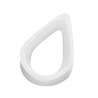 lalizas 16946 Thimble for Ø3mm Rope, Nylon PA, White