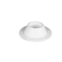 lalizas 196163 Table Bottom Plate, Deck-mount, Ø190mm-Η.55mm, White