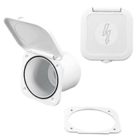 lalizas 196383 Case for Battery Switch w/Watertight Lid, White