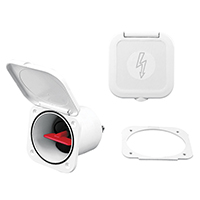 lalizas 196384 Case w/Batt. Switch 100A, w/Watertight Lid, White