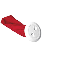 lalizas 196435 Inspection Hatch, w/Removable bag, White, Int.Ø108mm