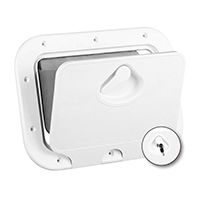 lalizas 196575 CLASSIC Hatch w/Storage Bag & Lock, White, 275x375mm