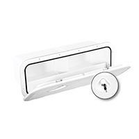 lalizas 196658 TOP LINE Storage Hatch, w/Lock, White, 243x607mm