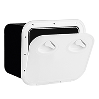 lalizas 196839 MID LINE Storage Hatch, White, 380x380mm