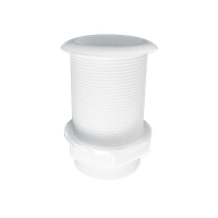 lalizas 196995 Thru-Hull Stand. Flange, Threaded 1½'', L.62mm, White