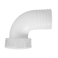 lalizas 197061 Thru-Hull 2'' Elbow 90º Fem Conn. f/Hose Ø50mm, White