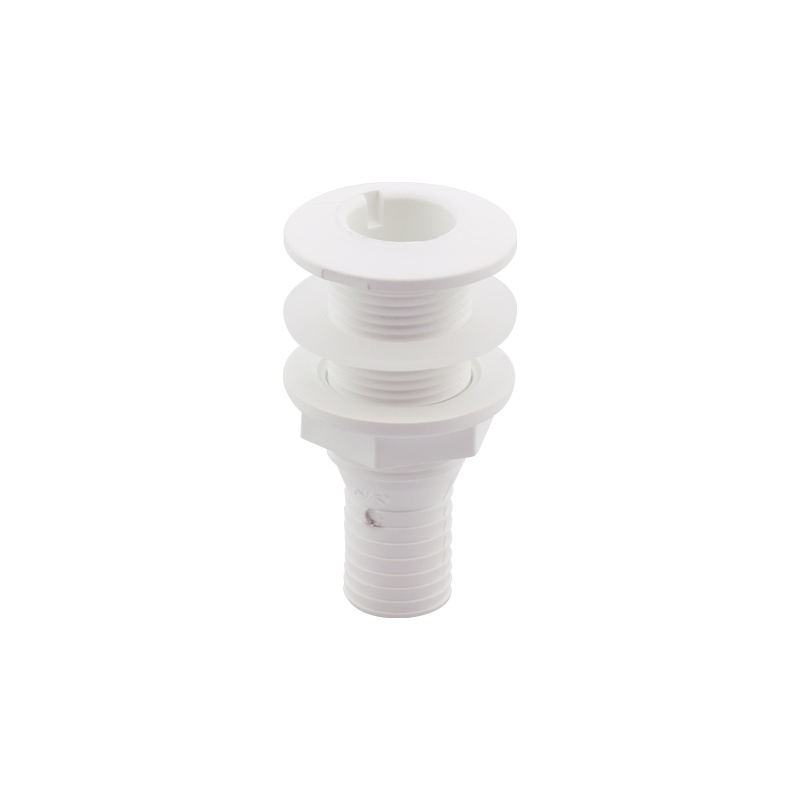 lalizas 198226 Thru-Hull Fitting 1'', w/Hose Barb Ø25mm & Washer, White, ISO