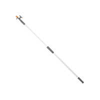 Telesc.Hook 2-Ends, Anod.Alum. Ø30mm L120-196cm,Grey