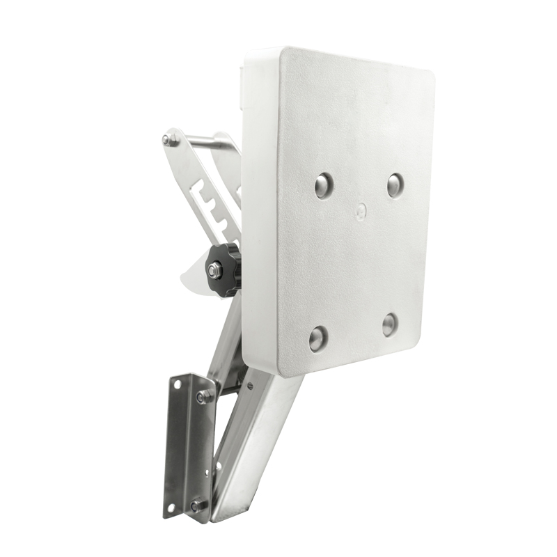 Outboard Bracket, Adjustable, w/plastic pad, Inox 316, for engines up to 30kg/15HP