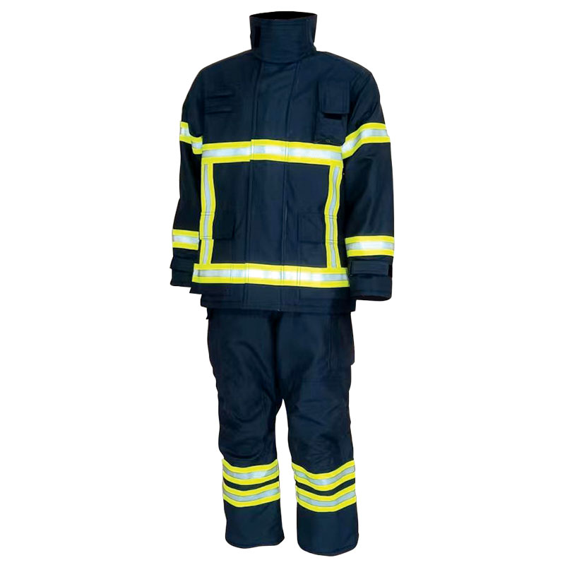 lalizas 75182 LALIZAS Antipiros Fireman's Jacket & Trousers, Blue, L, SOLAS/MED, EN469:2020