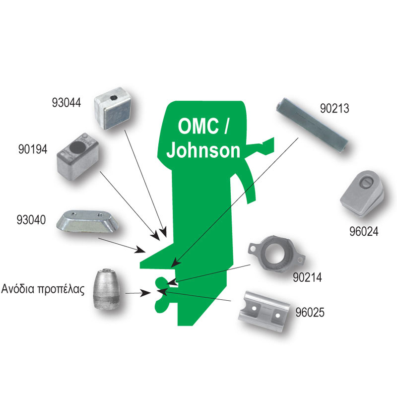 Double plate anode, for OMC/Johnson , 0,23kg