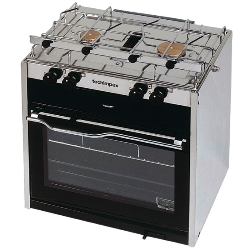 Cooker w/ oven, 2 burners & separate grill, 450x390x450mm, 21,5kg