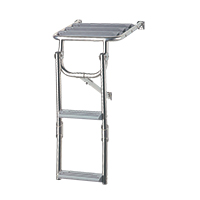 lalizas 29390 Platform Ladder,Inox 316, 2 Plastic Steps, L600xW325mm