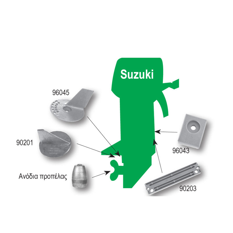 Suzuki plate anode, 0,08kg