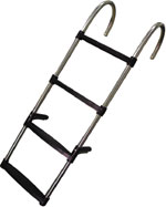 Ladder, 4 steps, Inox 316, L1130xW350mm