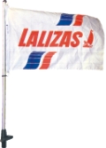 lalizas 30370 Plug In pole for flag, 100cm,black